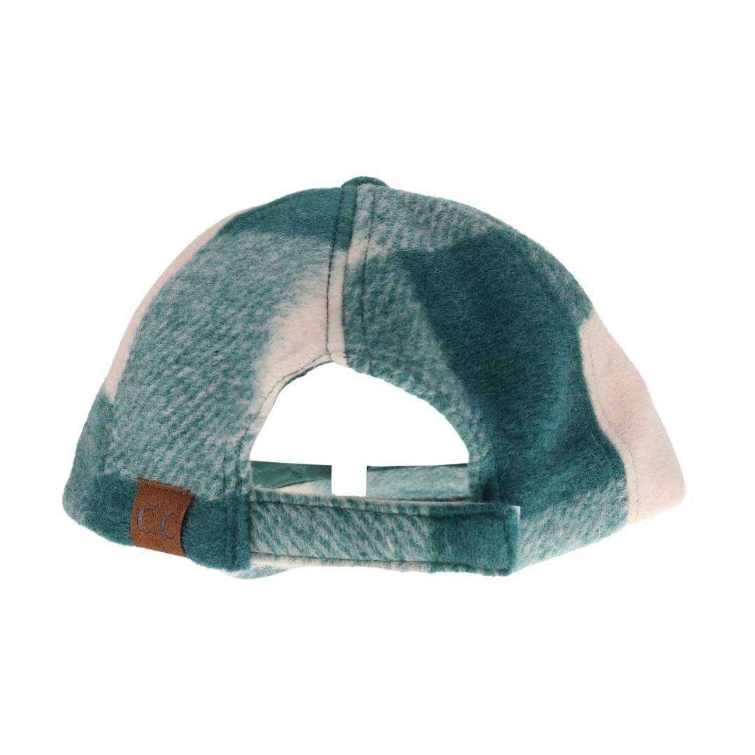 Green Plaid C.C Ball Cap