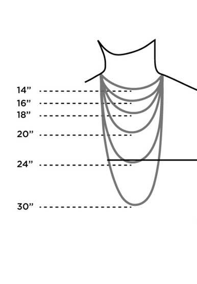 Initial Large Sideways Necklace - Lavender Hills BeautyJOSSLYN by wall to wall80N440-A