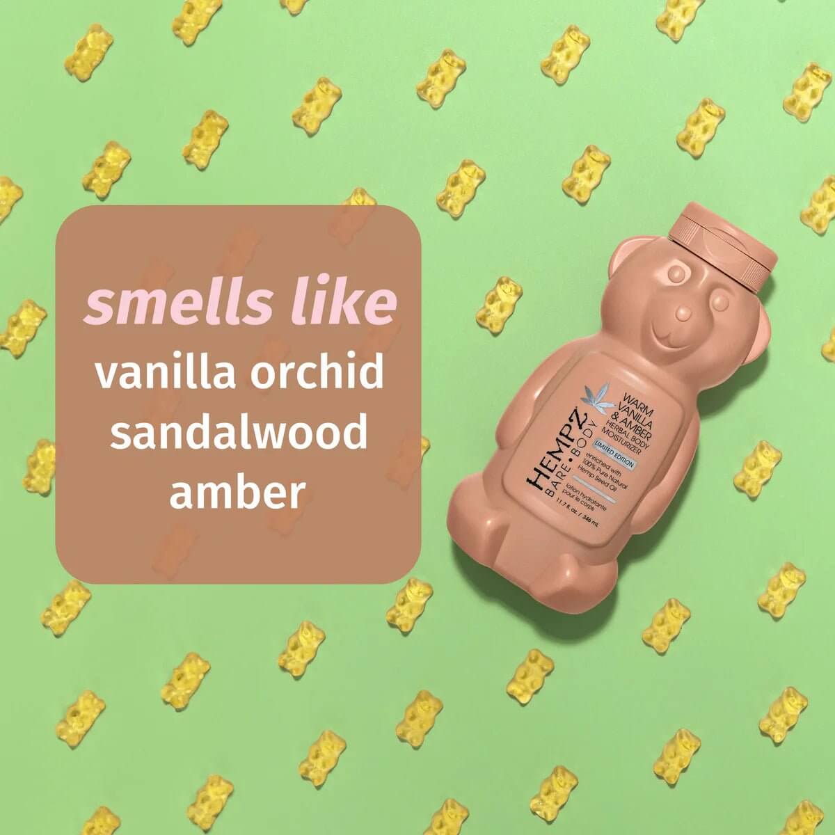 Bare Body Warm Vanilla & Amber Herbal Body Moisturizer | Hempz - Lavender Hills BeautyHempz