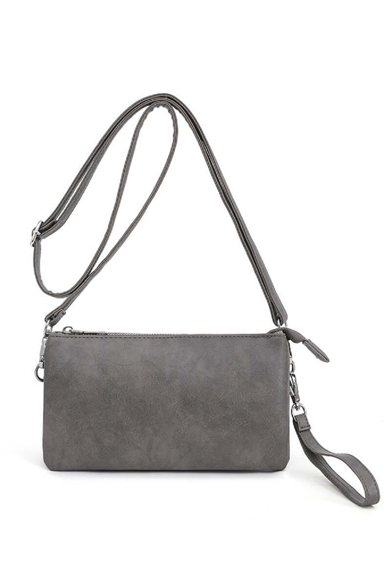 Trinity 3-in-1 Clutch Crossbody Purse - Lavender Hills BeautyLavender Hills BeautyU-222-GRY