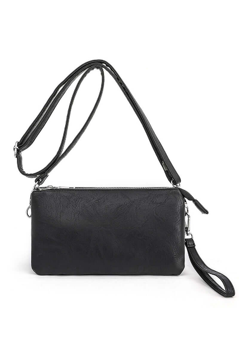 Trinity 3-in-1 Clutch Crossbody Purse - Lavender Hills BeautyLavender Hills BeautyU-222-BLK