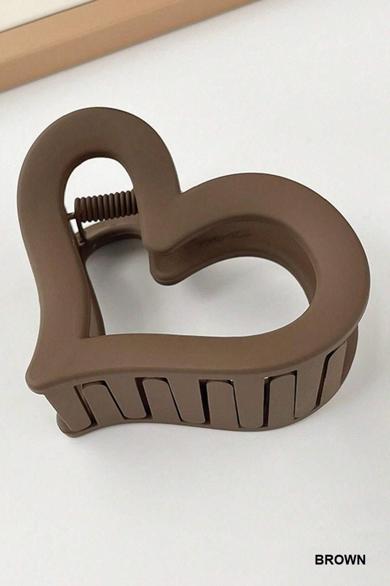 Medium Heart Shape Hair Clip - Lavender Hills BeautyLavender Hills BeautyU - 365 - BRN