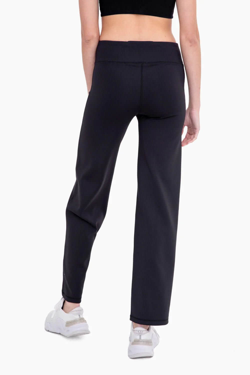 Daylight Ribbed Wide Leg Pants - Lavender Hills BeautyMono BAPH6366 - BLK - S