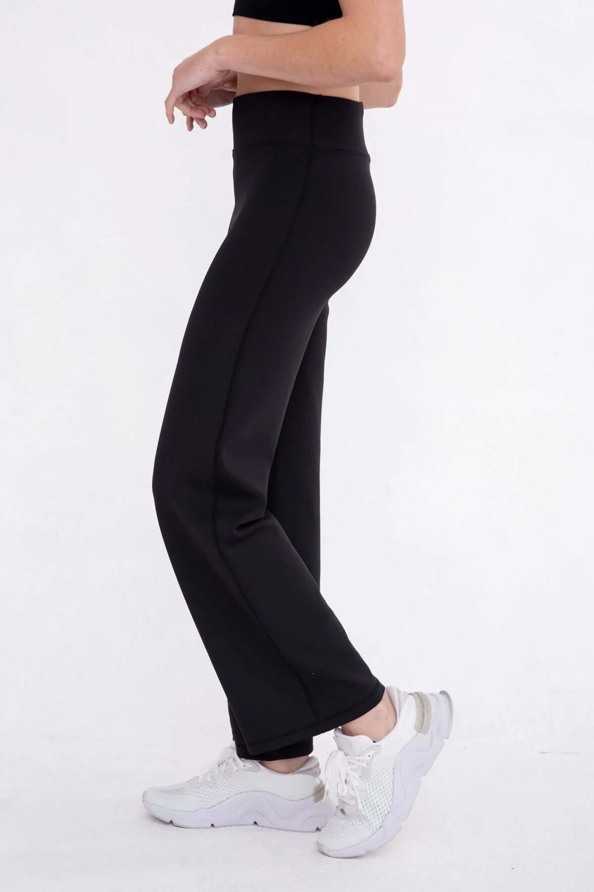 Daylight Ribbed Wide Leg Pants - Lavender Hills BeautyMono BAPH6366 - BLK - S