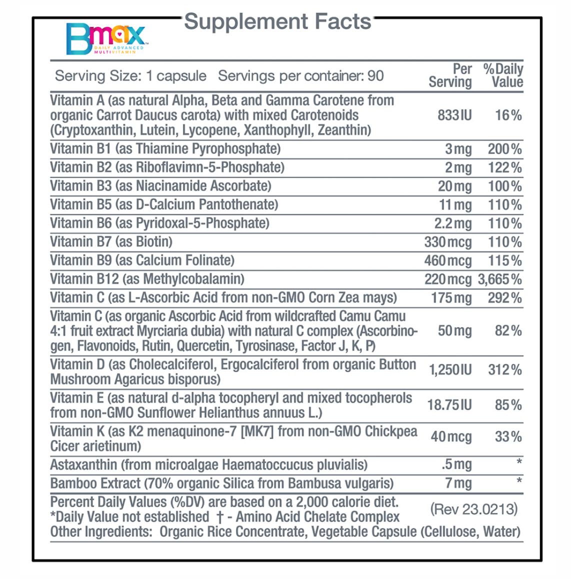 B - MAX Daily Advanced Multivitamin - Lavender Hills BeautyNutrisail