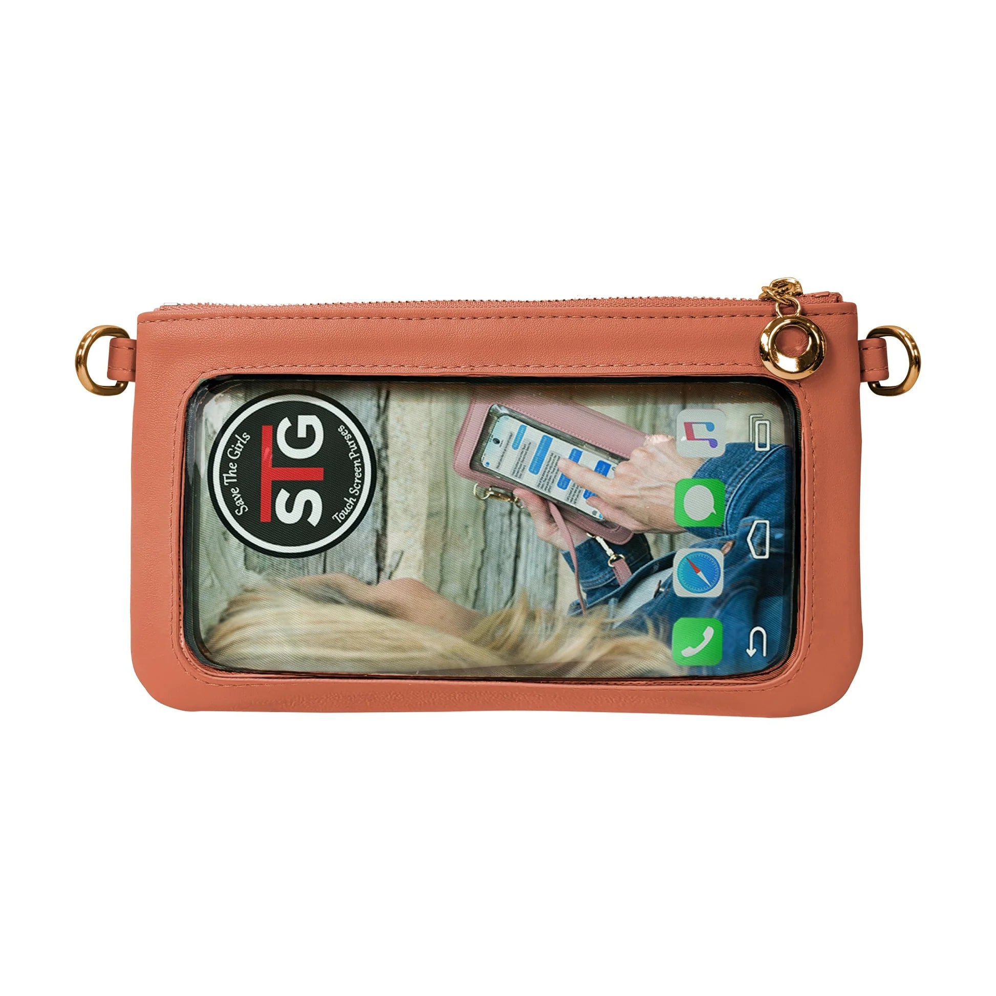 Bella RFID Touch Screen Crossbody Purse - Lavender Hills BeautySave The Girls