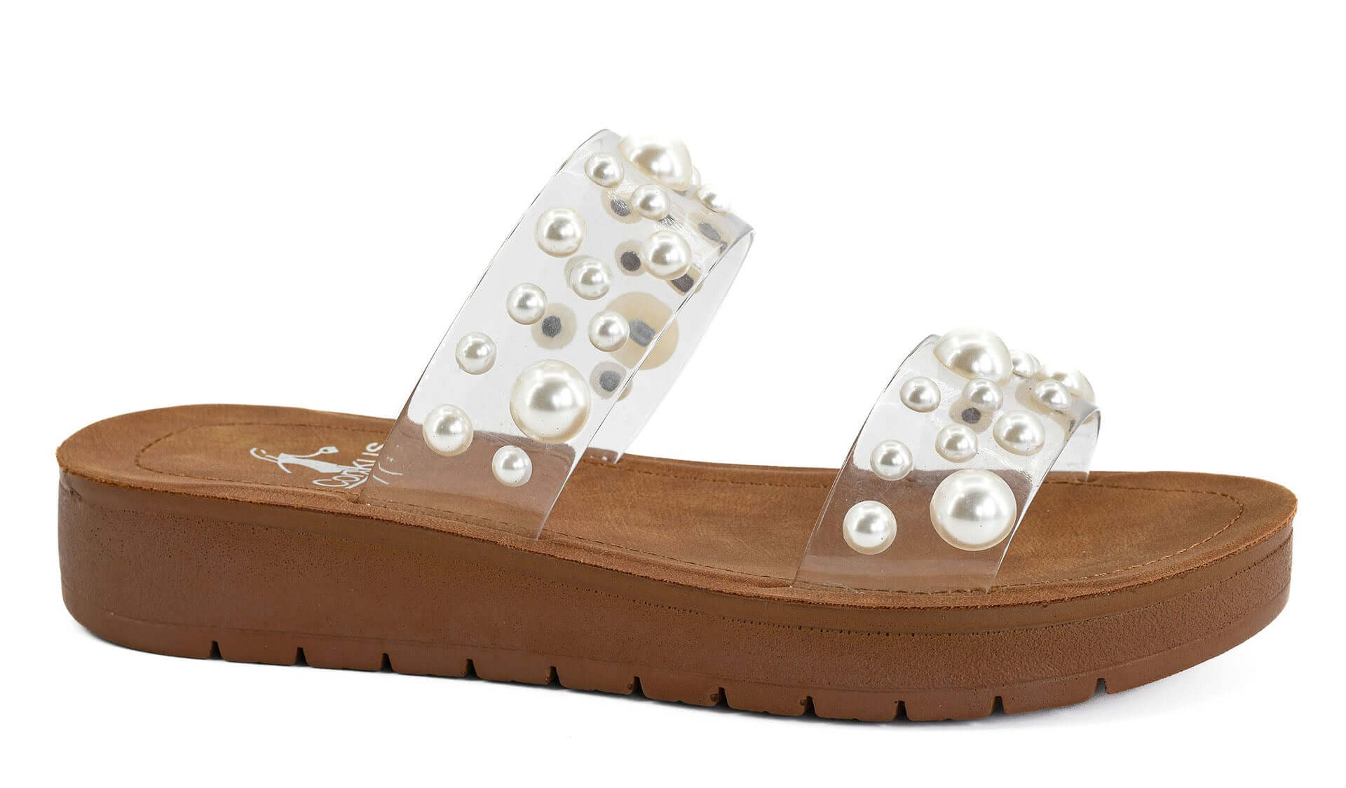 Corky's Footwear Bad Romance Women's Slide On Sandal - Clear - Lavender Hills BeautyCorkys Footwear41 - 0561 - CLER - T - 6