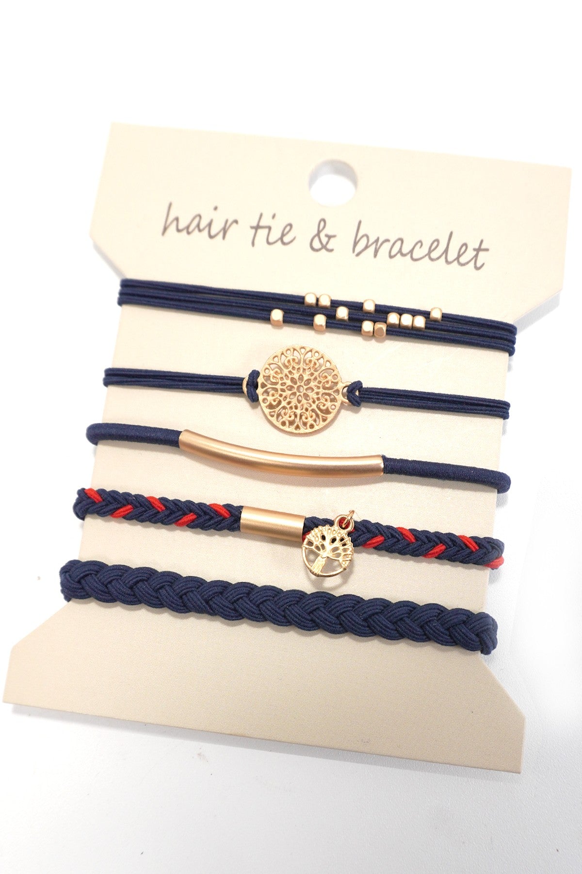 Boho Lux Hair Tie & Bracelet Set