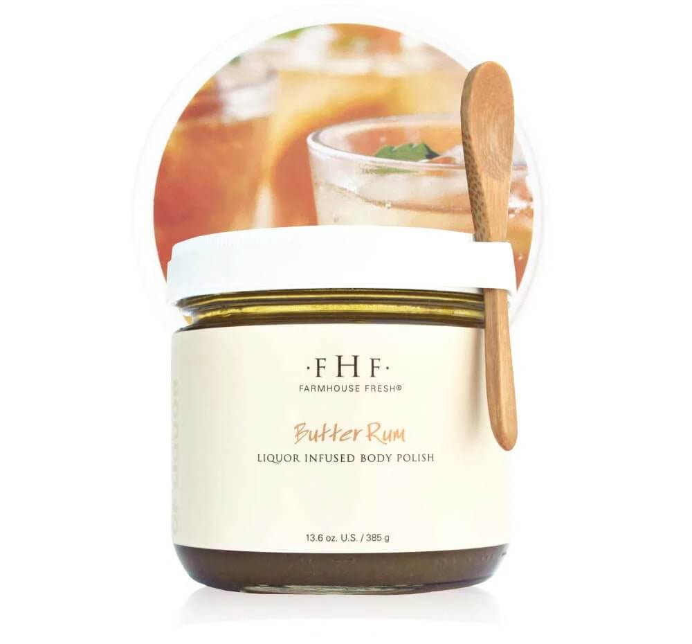 Butter Rum Liquor Infused Body Polish - Lavender Hills BeautyFarmhouse Fresh0591RT