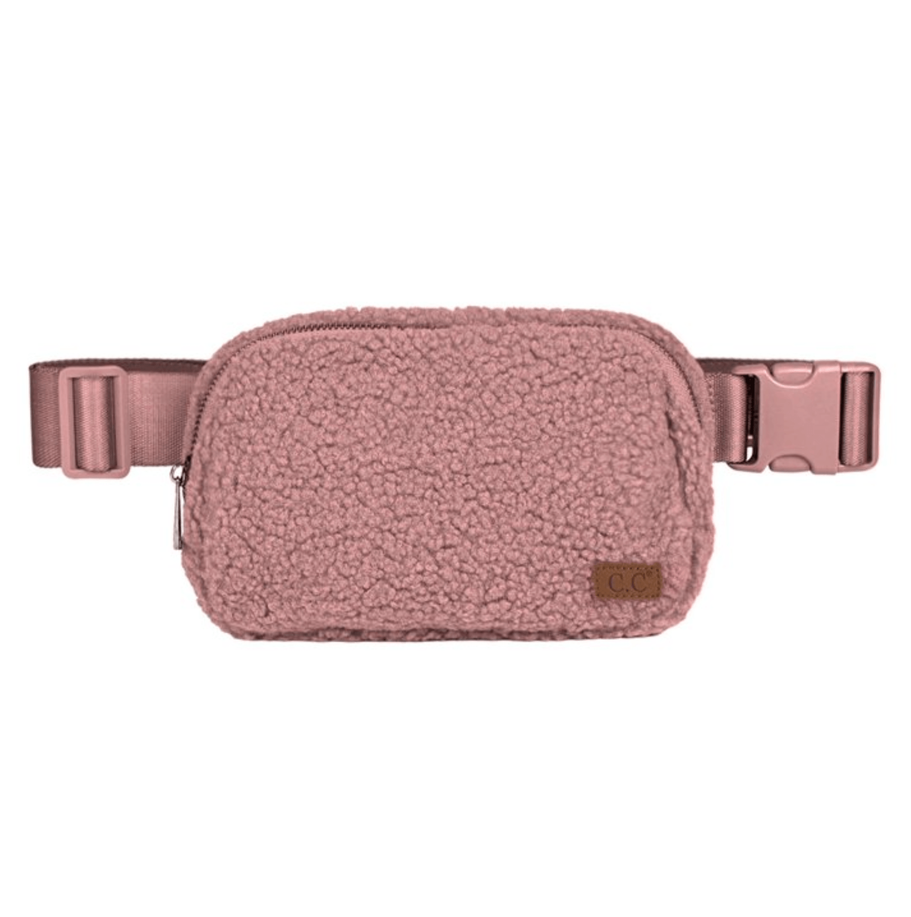 C.C Women's Sherpa Belt Bag - Lavender Hills BeautyC.C BeanieBGS0057RSE