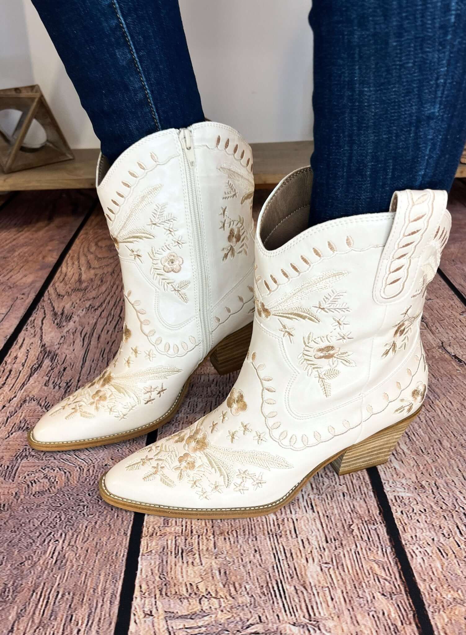 Corky's Footwear Let's Go Girls Wildflower Western Boot - Ivory - Lavender Hills BeautyCorkys Footwear80 - 0252 - IVRY - 6