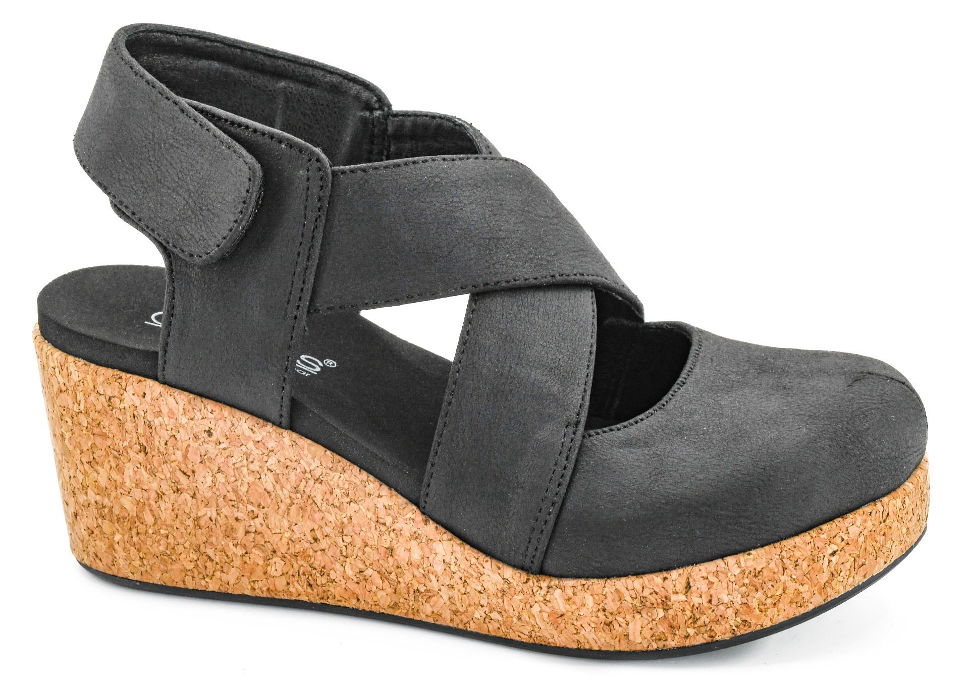 Corkys Footwear Case Closed Wedge Sandal - Black - Lavender Hills BeautyCorkys Footwear10 - 0150 - BLCK - 6