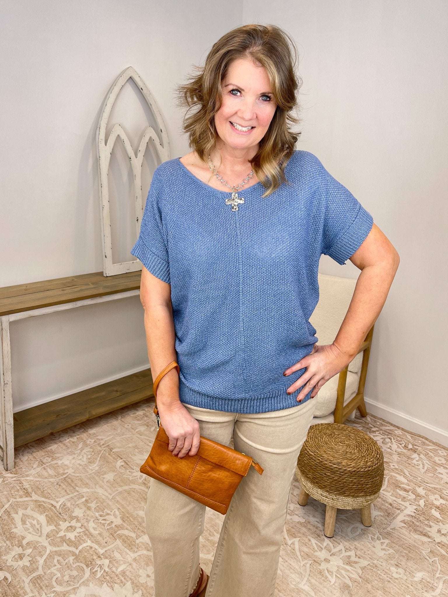 Kiara Foldover Convertible Crossbody Purse - Lavender Hills BeautyJoy SusanL8129-S64