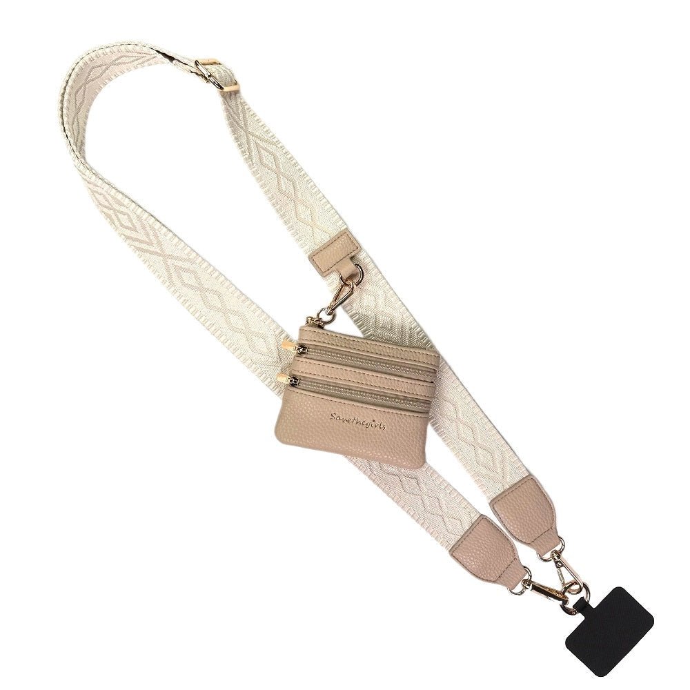 Clip & Go Strap with Zippered Pouch Classic - Ivory - Lavender Hills BeautySave The GirlsCG-1085IV