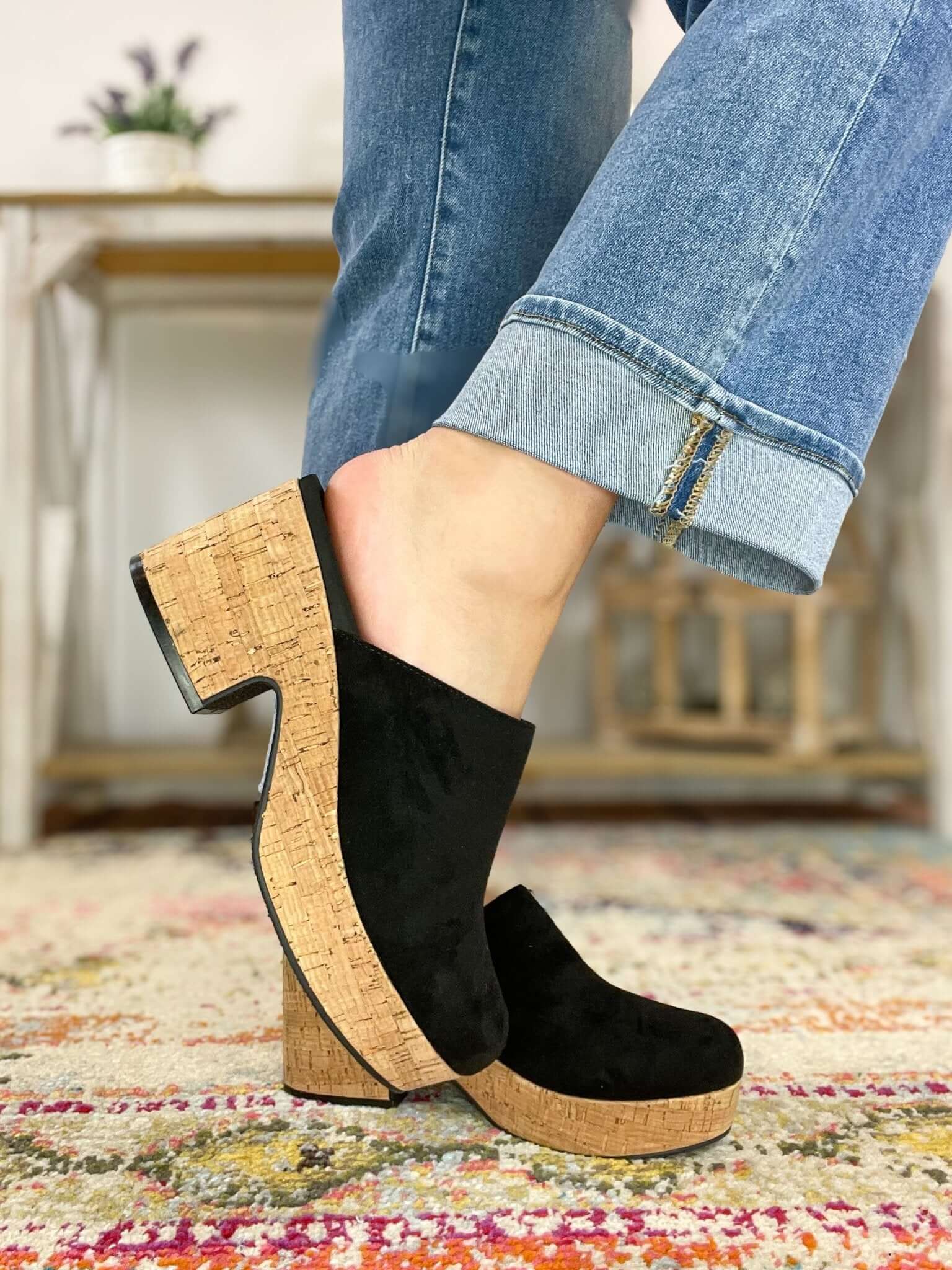 Corky's Footwear Watch Your Back Mule Clog Shoe - Black - Lavender Hills BeautyCorkys Footwear10 - 0147 - BKFS - 6