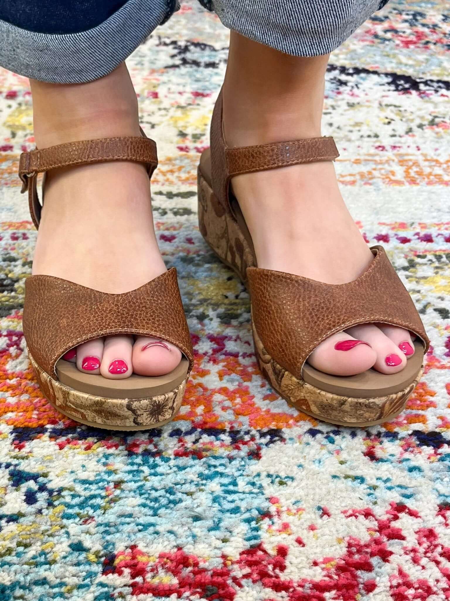 Corky's Footwear Meet Ya There - Cognac - Lavender Hills BeautyCorkys Footwear41 - 0460 - COGN - 6