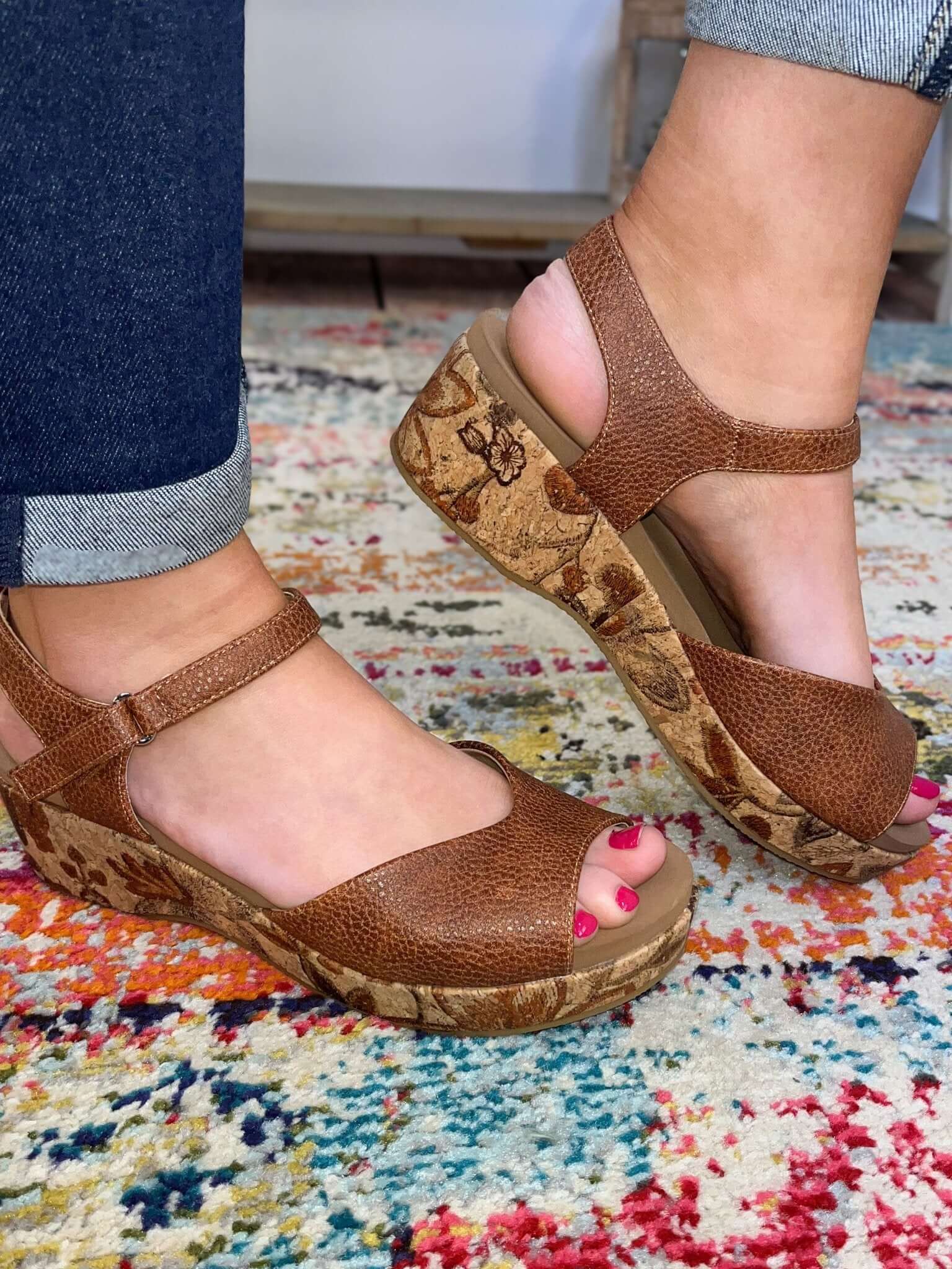 Corky's Footwear Meet Ya There - Cognac - Lavender Hills BeautyCorkys Footwear41 - 0460 - COGN - 6