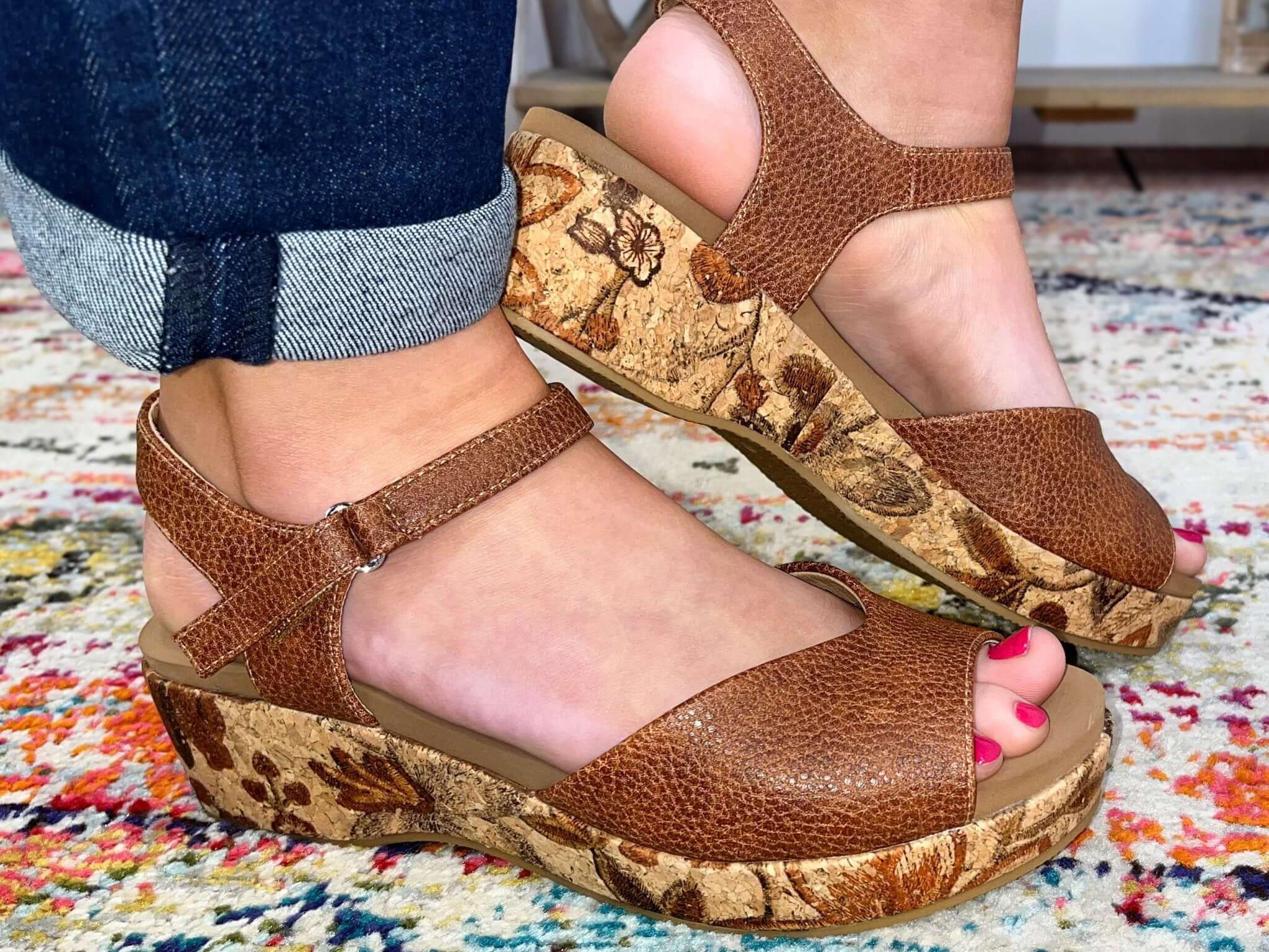Corky's Footwear Meet Ya There - Cognac - Lavender Hills BeautyCorkys Footwear41 - 0460 - COGN - 6