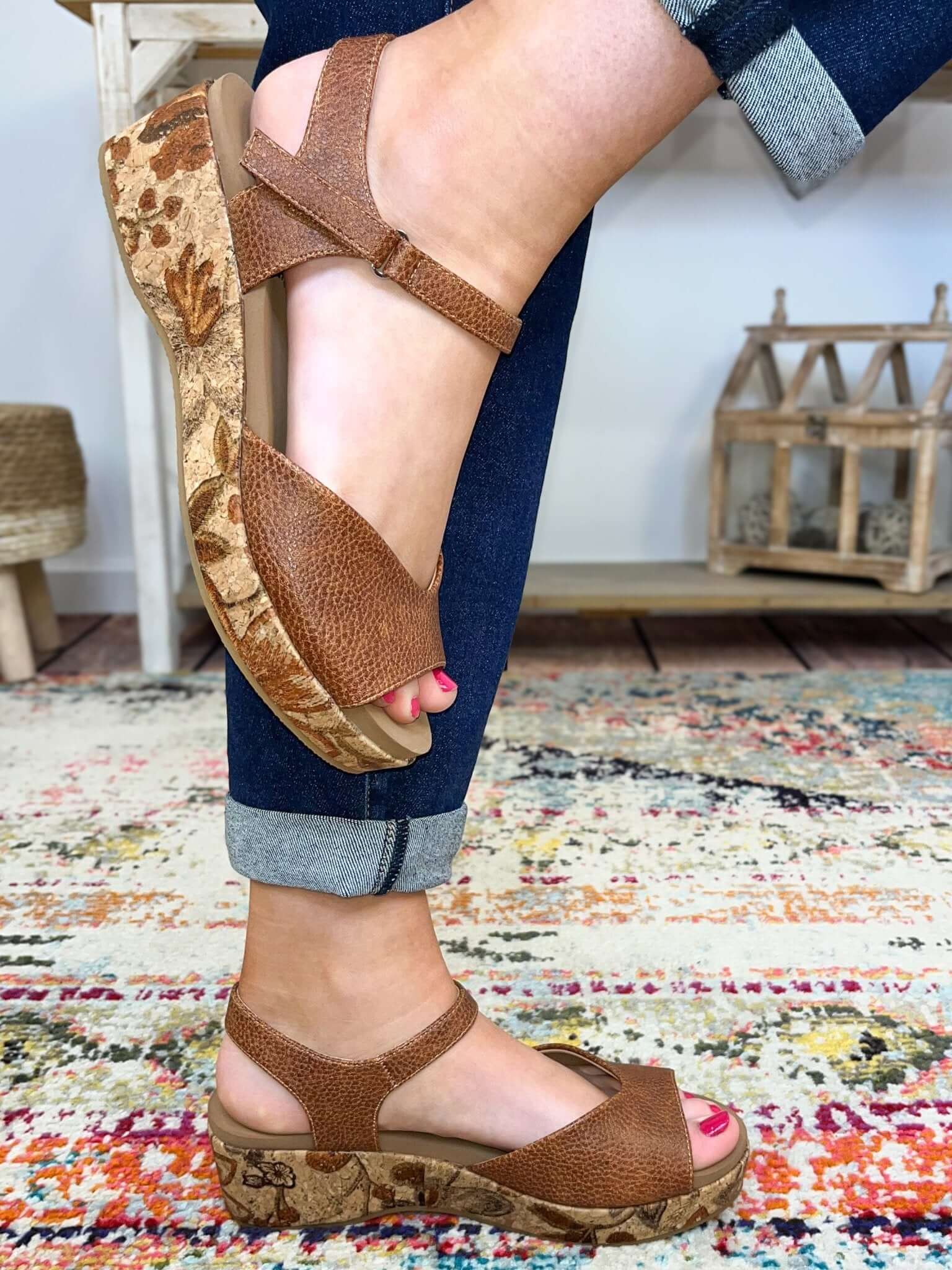 Corky's Footwear Meet Ya There - Cognac - Lavender Hills BeautyCorkys Footwear41 - 0460 - COGN - 6