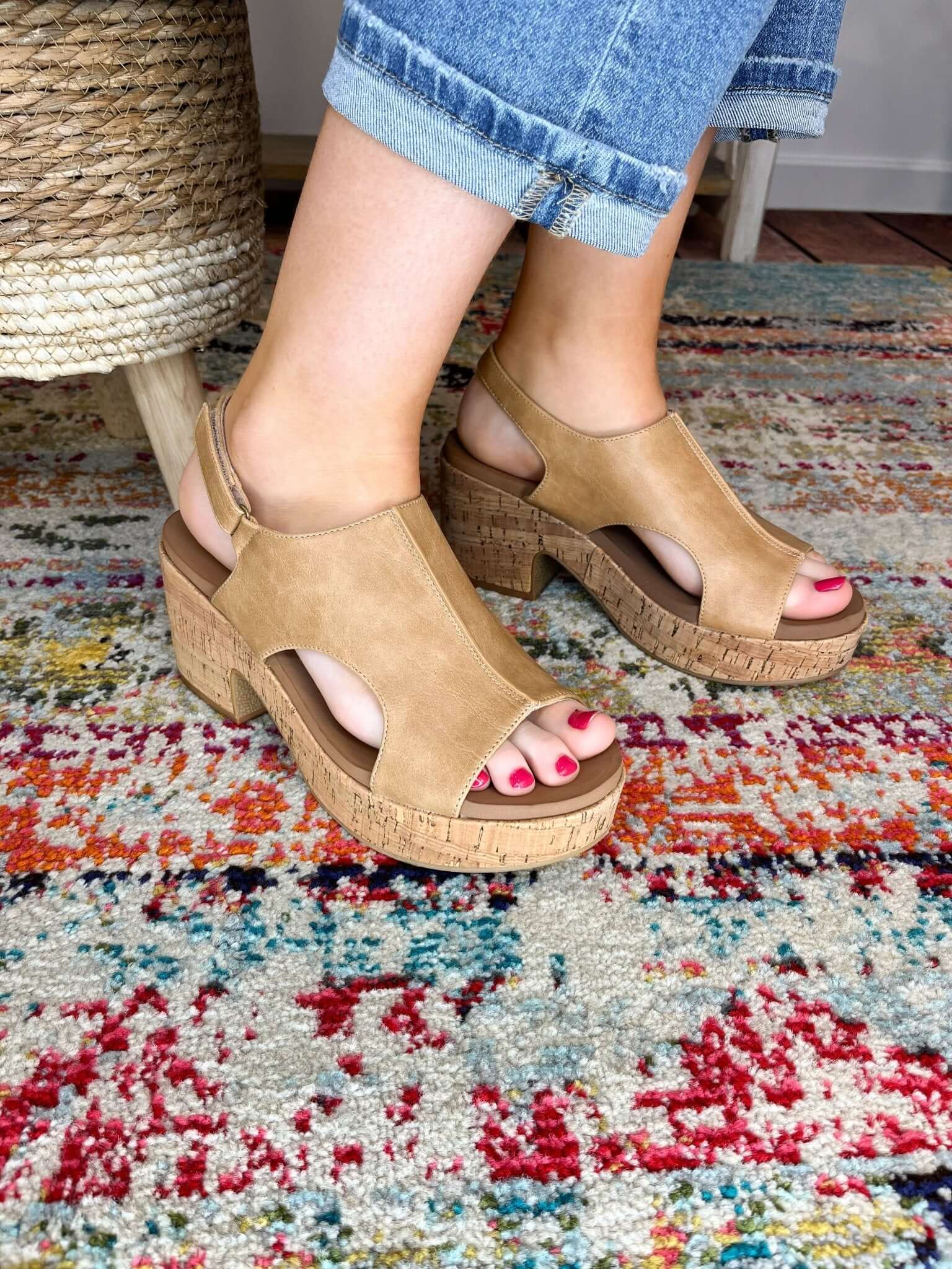 Corky's Footwear Miss Carley Sandal - Caramel - Lavender Hills BeautyCorkys Footwear41 - 0373 - CARA - 6