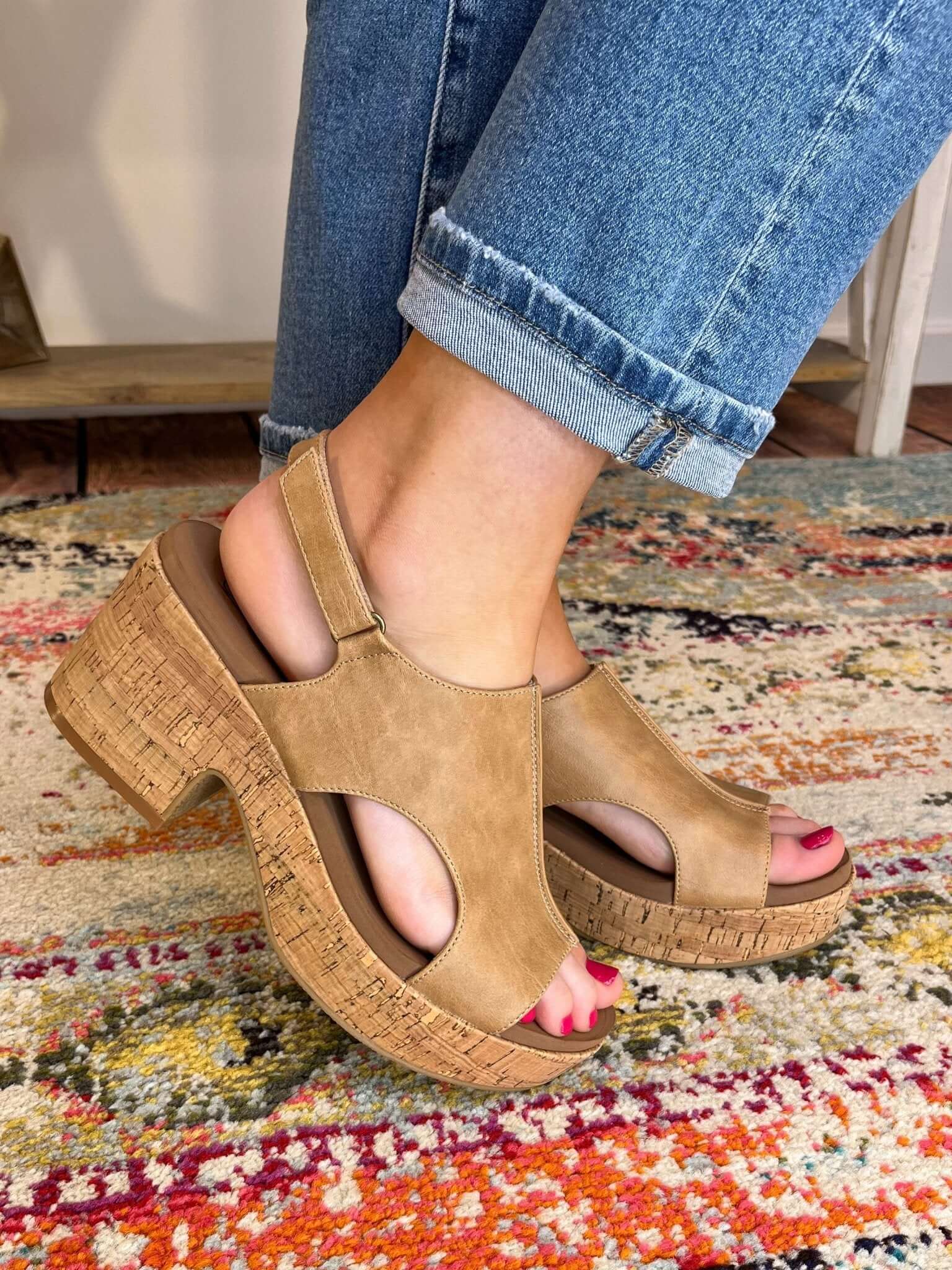 Corky's Footwear Miss Carley Sandal - Caramel - Lavender Hills BeautyCorkys Footwear41 - 0373 - CARA - 6