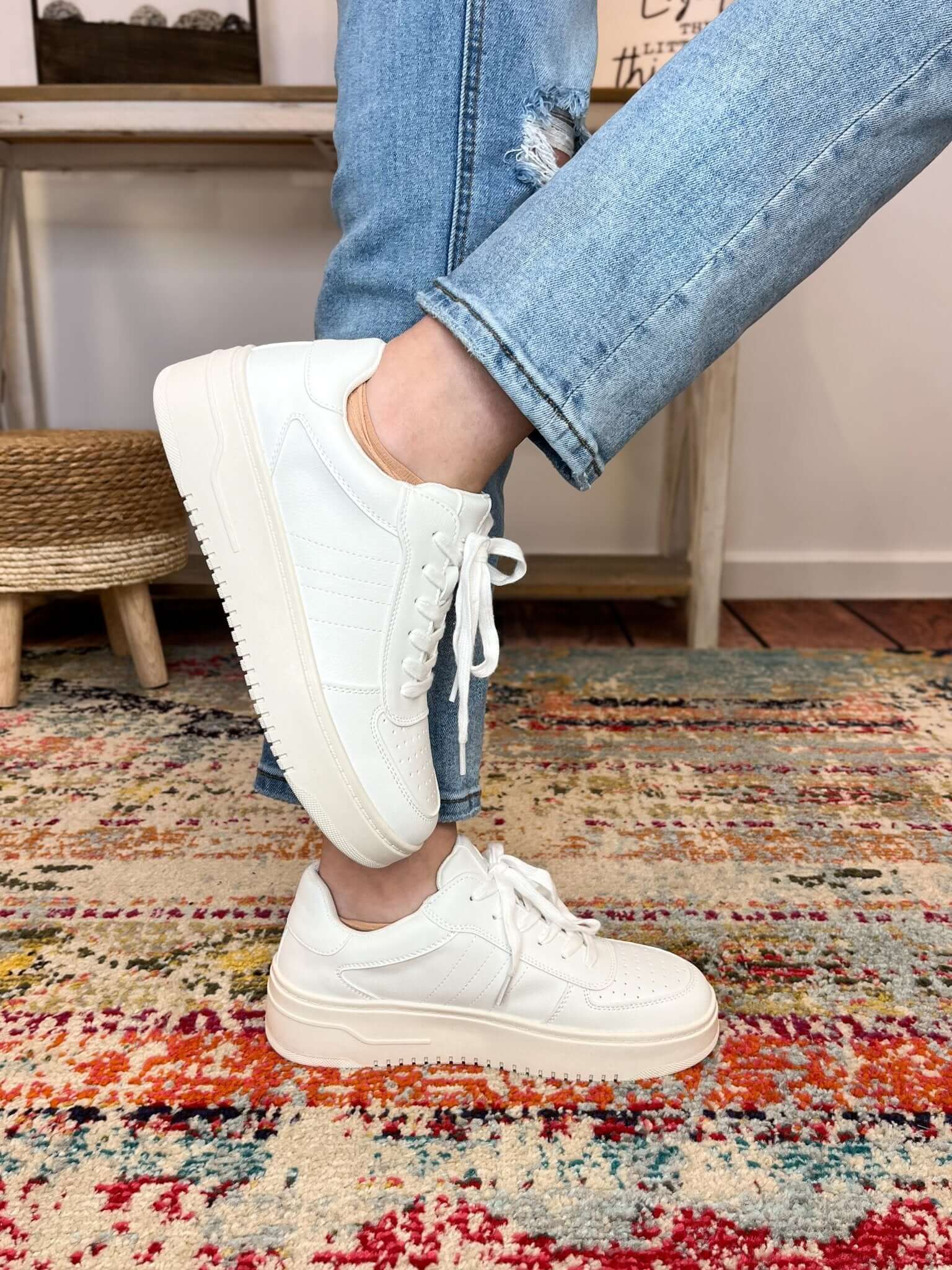 Corkys Pregame White Sneaker Tennis Shoes - Lavender Hills BeautyCorkys Footwear51 - 0173 - WHTE - R - 6