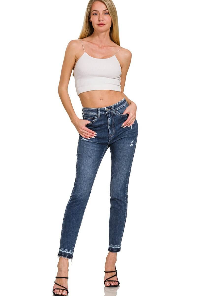 Kandi High Rise Skinny Crop Jean - Lavender Hills BeautyZenanaDTP-1780DD-24