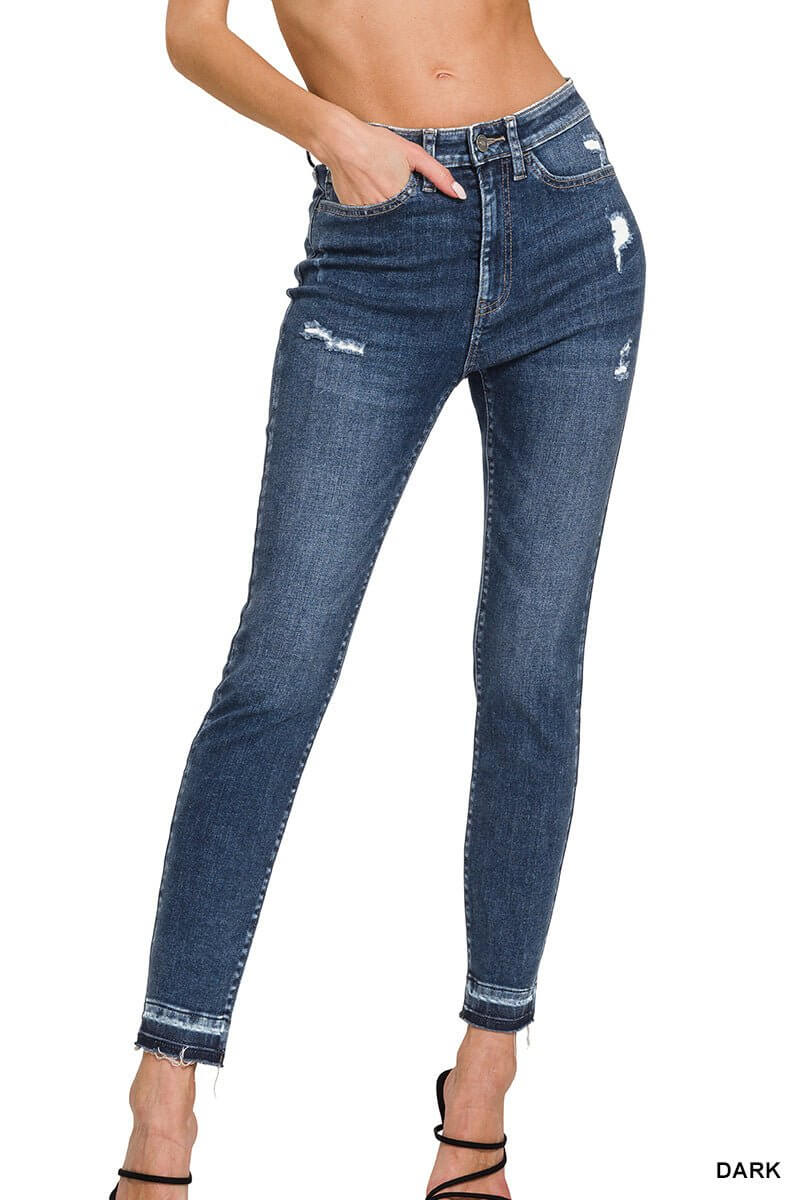 Kandi High Rise Skinny Crop Jean - Lavender Hills BeautyZenanaDTP-1780DD-24