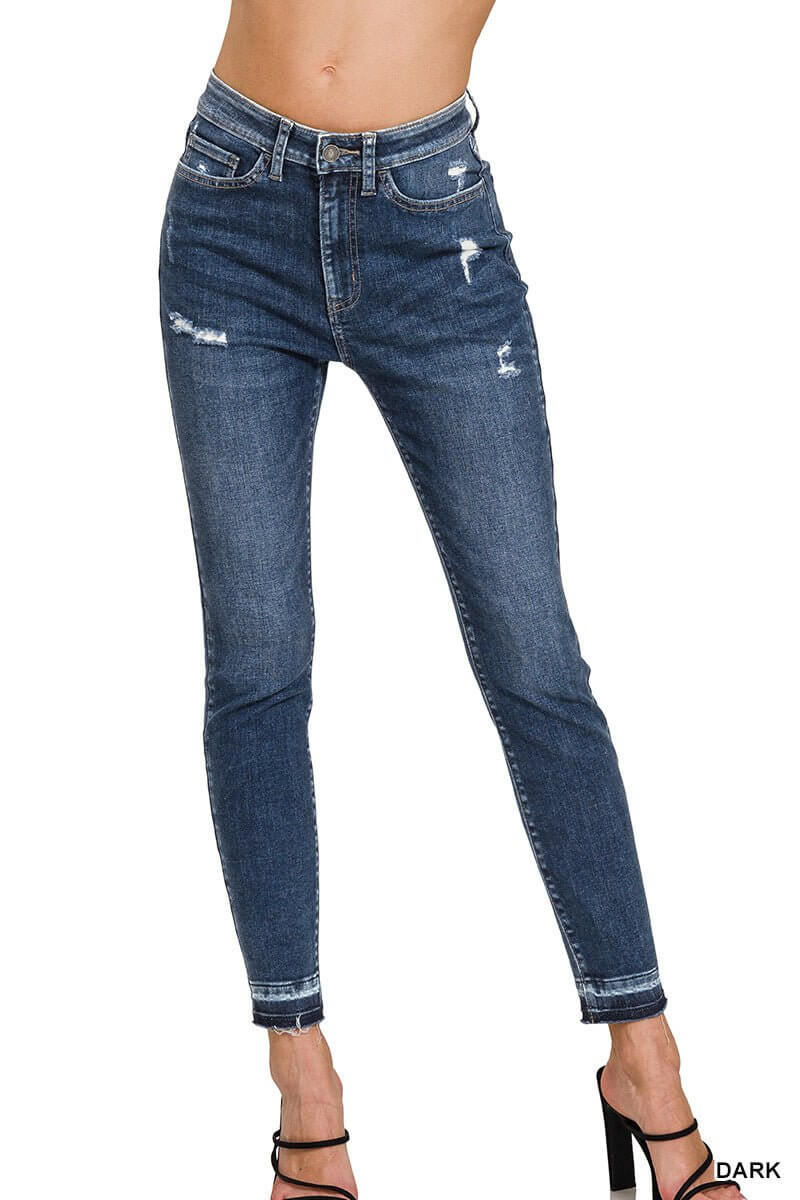 Kandi High Rise Skinny Crop Jean - Lavender Hills BeautyZenanaDTP-1780DD-24