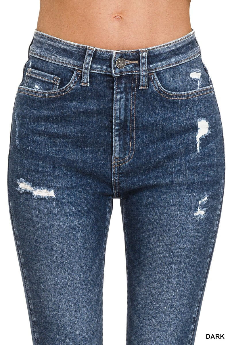 Kandi High Rise Skinny Crop Jean - Lavender Hills BeautyZenanaDTP-1780DD-24