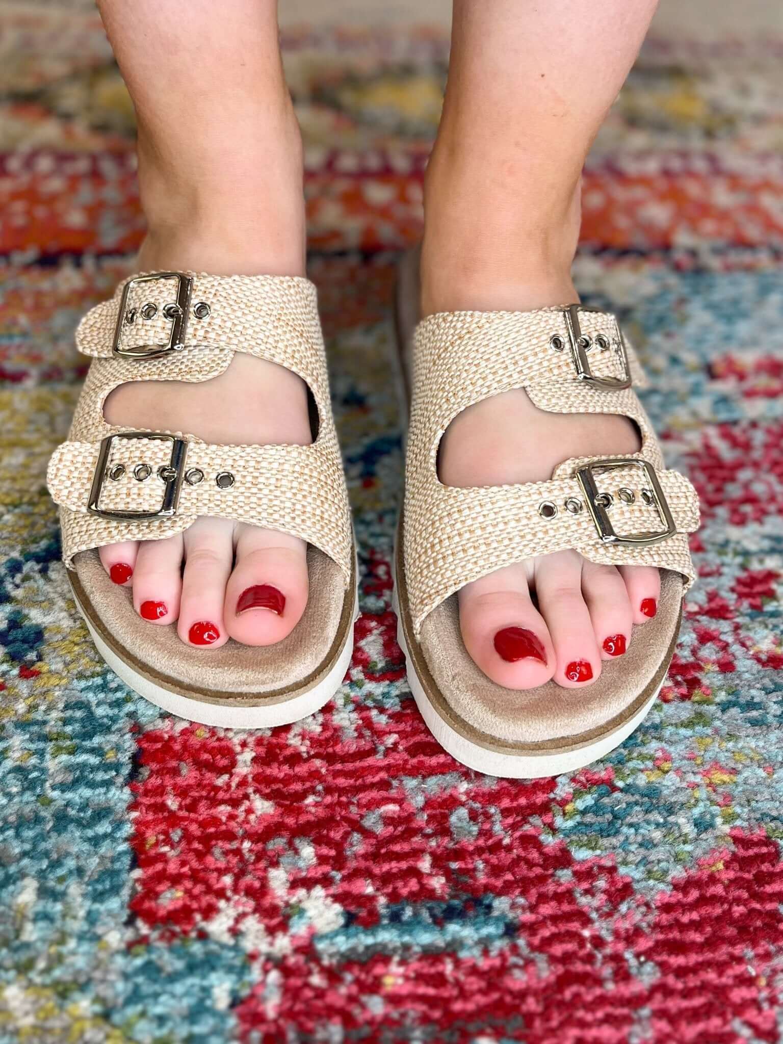 Corky's Footwear Dash Sandal - Raffia - Lavender Hills BeautyCorkys Footwear41 - 0331 - RAFF - 6