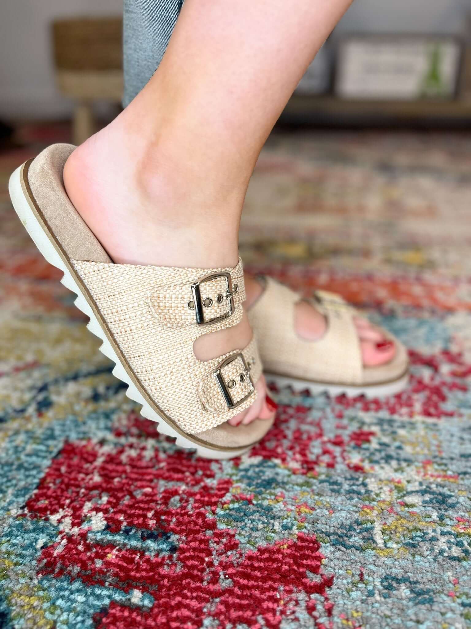 Corky's Footwear Dash Sandal - Raffia - Lavender Hills BeautyCorkys Footwear41 - 0331 - RAFF - 6