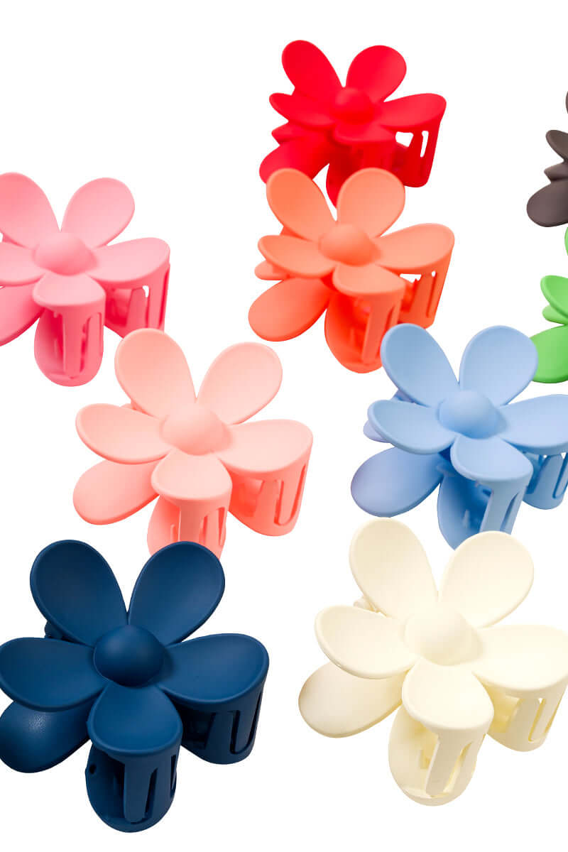 Flower Hair Claw Clip - 3 inch Lavender Hills Beauty