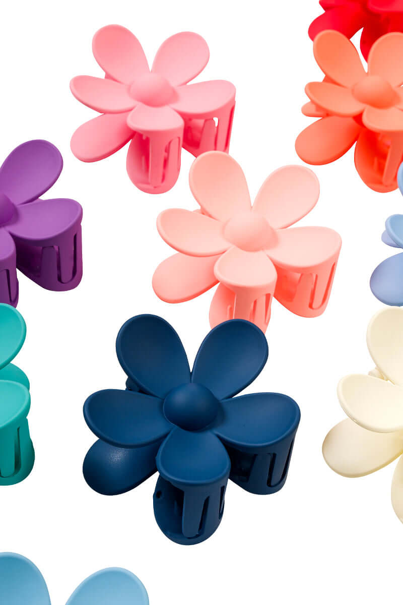 Flower Hair Claw Clip - 3 inch Lavender Hills Beauty