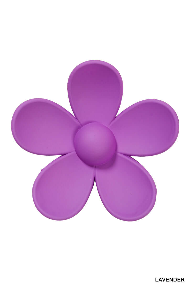 Flower Hair Claw Clip - 3 inch Lavender Hills Beauty