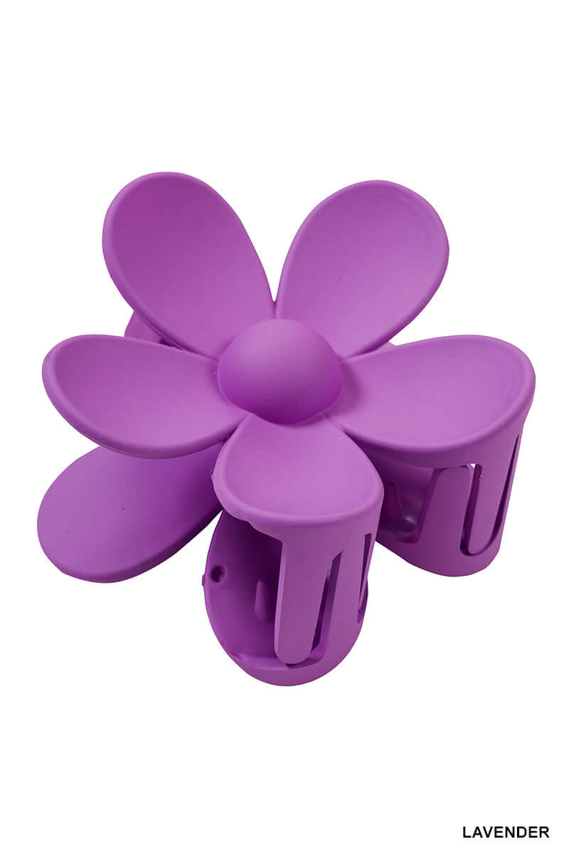 Flower Hair Claw Clip - 3 inch Lavender Hills Beauty