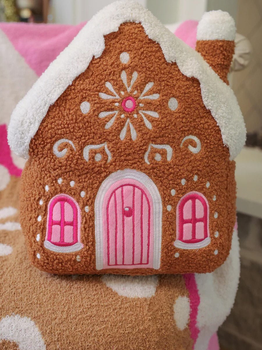 Gingerbread House Pillow - Lavender Hills BeautyJess Lea25090063-OS