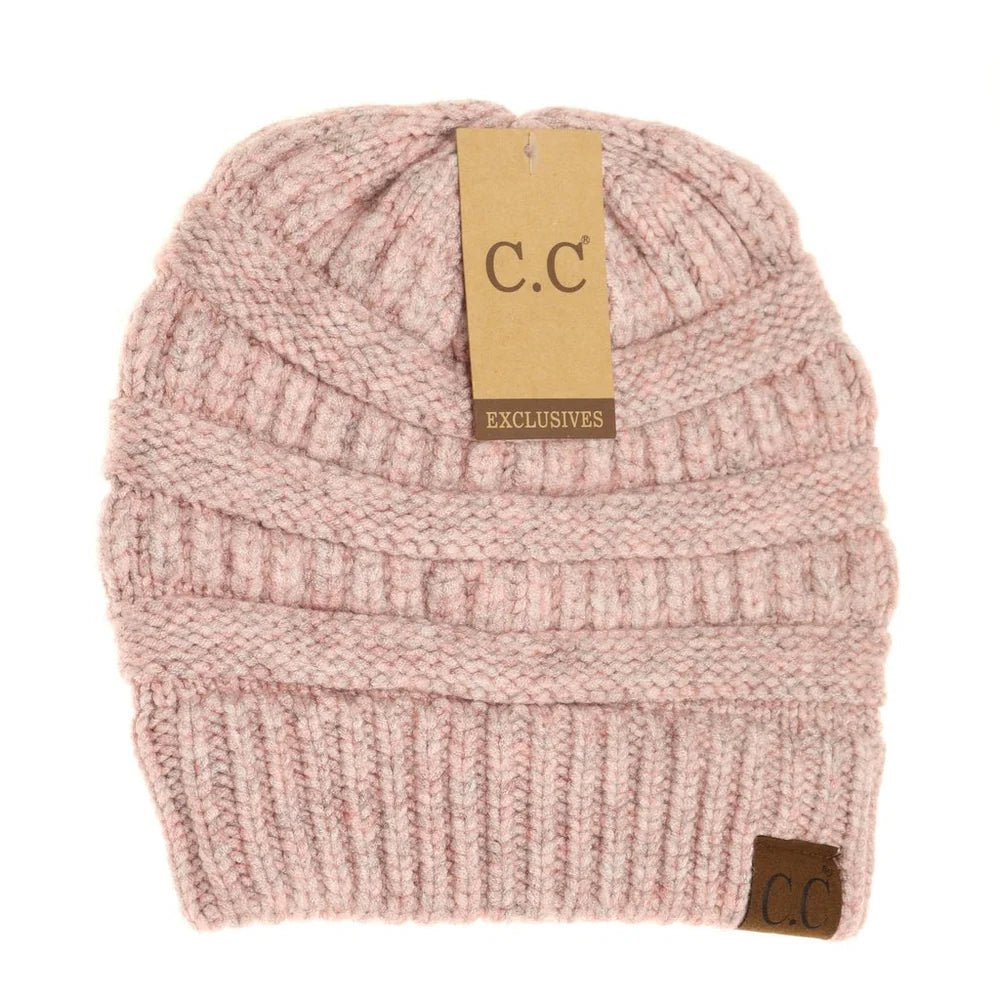 C.C Beanie Mixed Soft Yarn Beanie