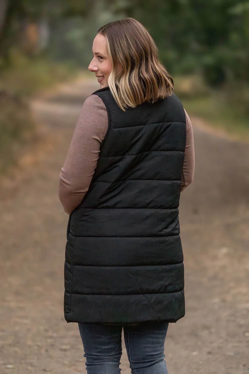 Harlow Long Vest - Black - Lavender Hills BeautyMichelle MaeHARVST-BLK-S