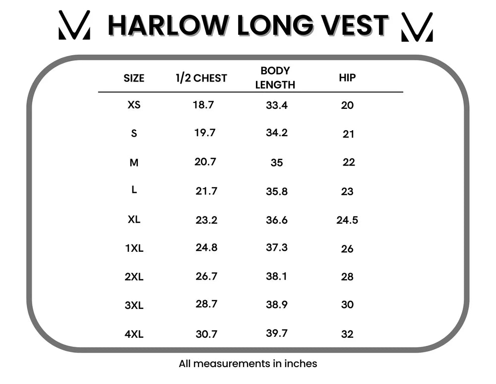 Harlow Long Vest - Black - Lavender Hills BeautyMichelle MaeHARVST-BLK-S