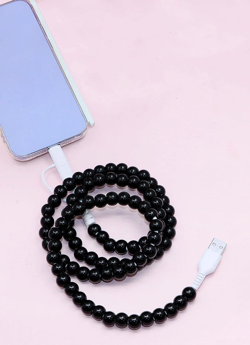 3 - in - 1 Fast Charging Cable – Universal USB - C & Lightning - Lavender Hills BeautyLavender Hills BeautyU-953B-1