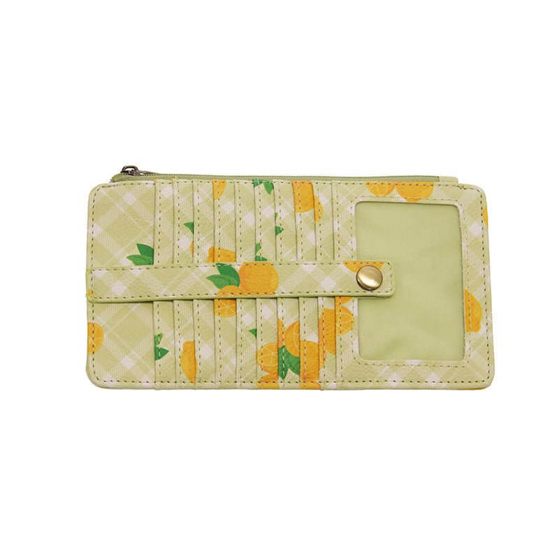 Kara Printed Slim Wallet - Lavender Hills BeautyJoy SusanL8217-16