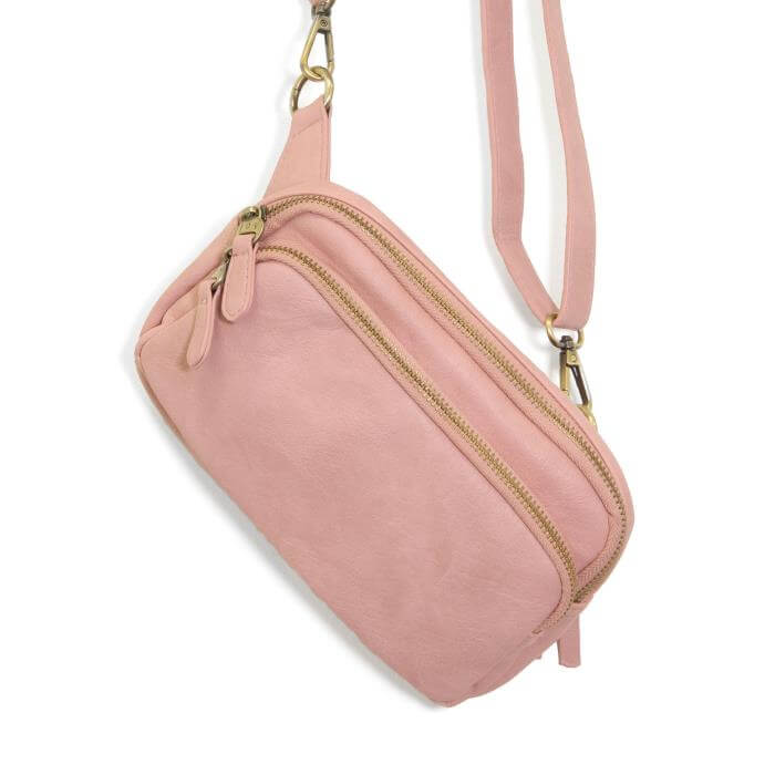 Kylie Double Zip Sling Belt Bag - Lavender Hills BeautyJoy SusanL8212 - 51