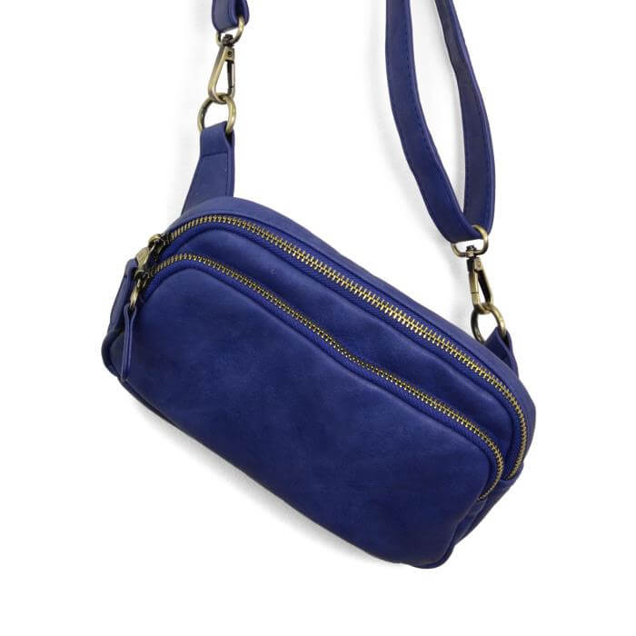 Kylie Double Zip Sling Belt Bag - Lavender Hills BeautyJoy SusanL8212 - 97
