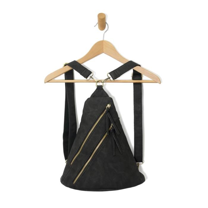 Peyton Double Zip Convertible Sling/Backpack - Lavender Hills BeautyJoy SusanL8184-00