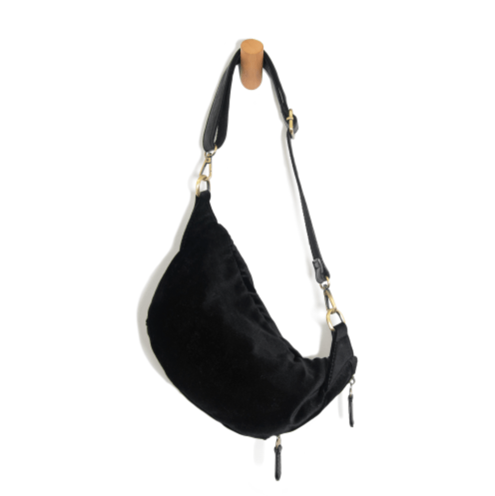 Velvet Sling Belt Bag