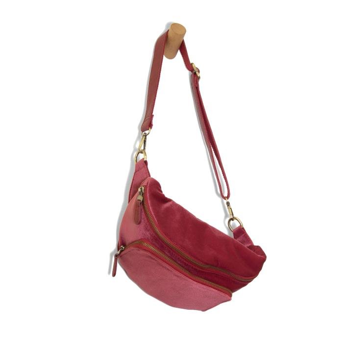 Velvet Sling Belt Bag