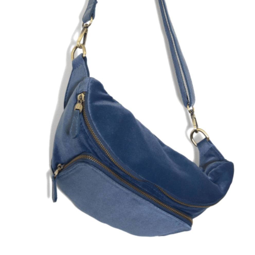 Velvet Sling Belt Bag - Lavender Hills BeautyJoy SusanL8197-00