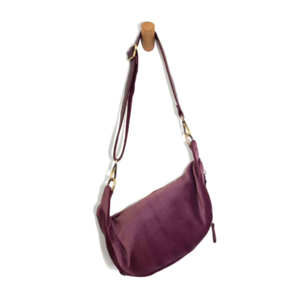 Velvet Sling Belt Bag
