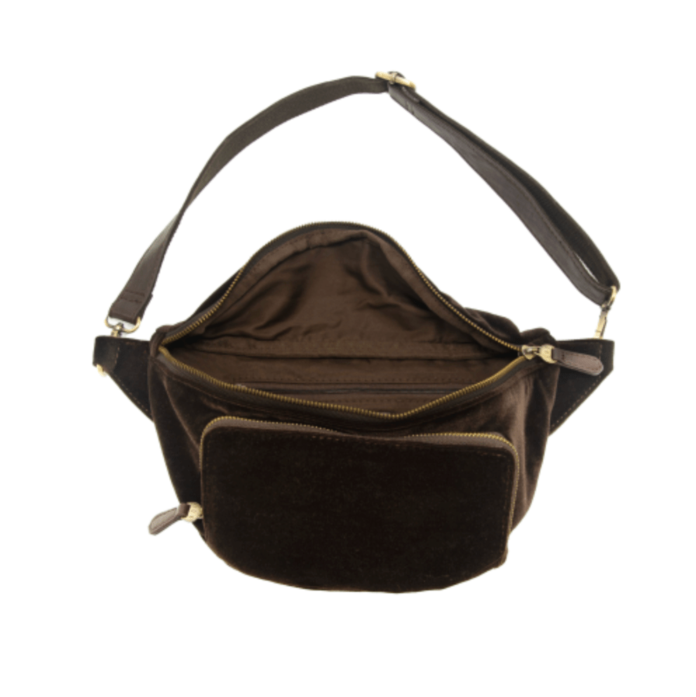 Velvet Sling Belt Bag - Lavender Hills BeautyJoy SusanL8197-99